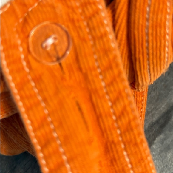 Urban Outfitters Orange Corduroy Overalls Jumpsuit Wide Leg S - Picture 10 of 10